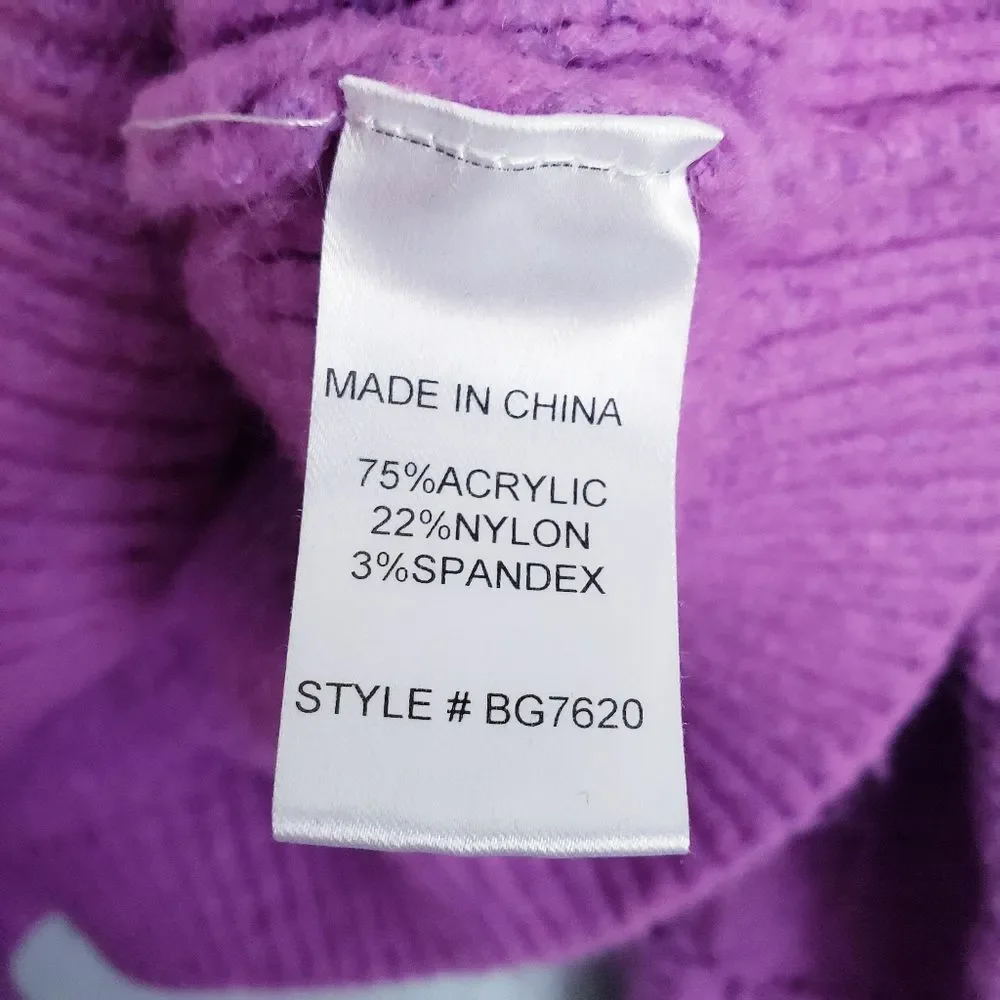 Shop The Mint Feeling Close To You Orchid Purple Textured Sweater - Picture 7 of 8